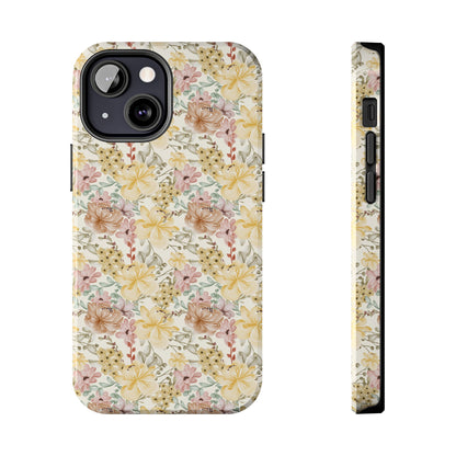 Floral Tough Phone Cases - Durable Protection, Stylish Accessories for Garden Lovers, Nature Enthusiasts, Birthdays, Holidays