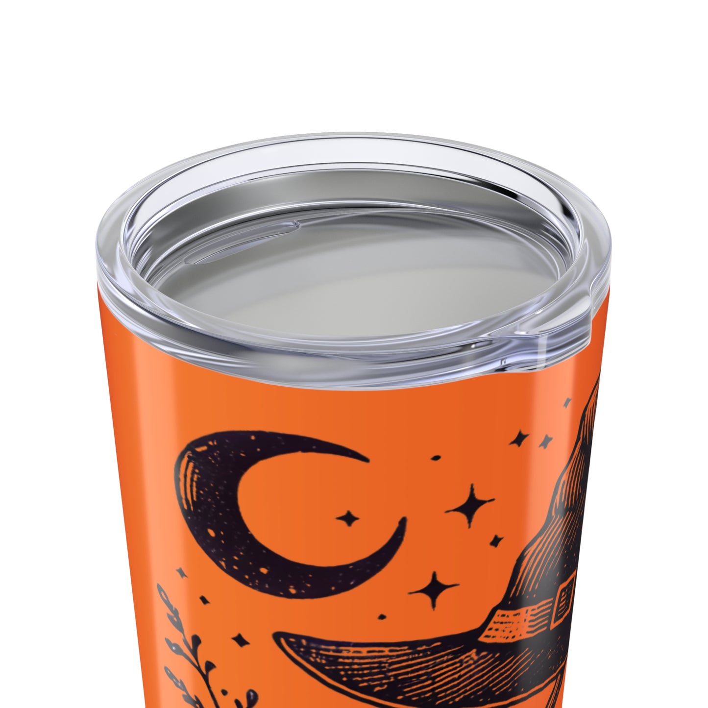 Halloween-Themed Tumbler, Witch Hat & Broom, Salem Broom Co Drinkware, Perfect for Fall Celebrations, Unique Gift for Witches, Spooky Season