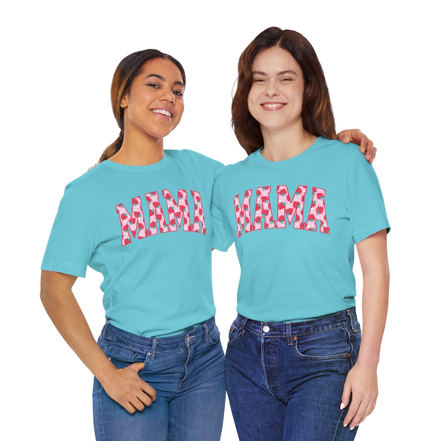 Mama Floral Print Unisex Jersey Tee - Perfect Gift for Moms