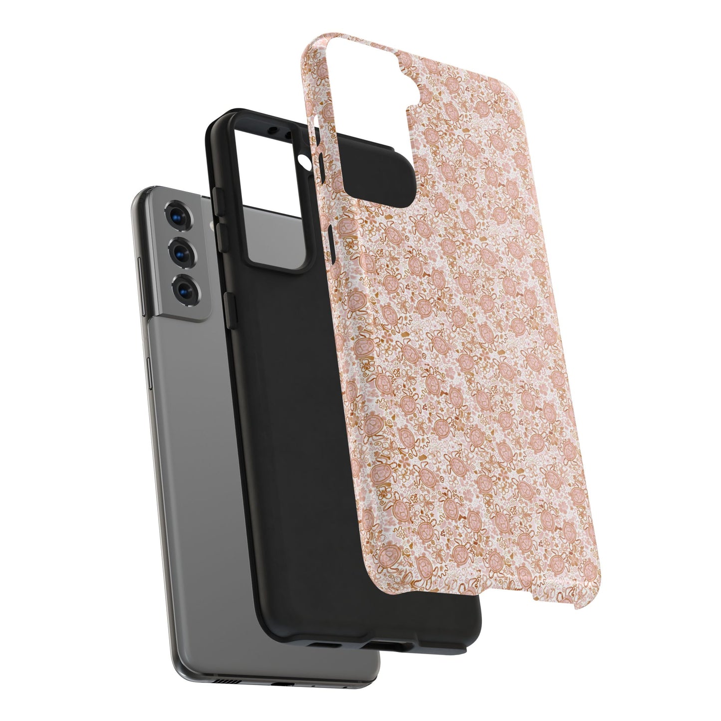 Tough Phone Case - Boho Turtle Design 🐢