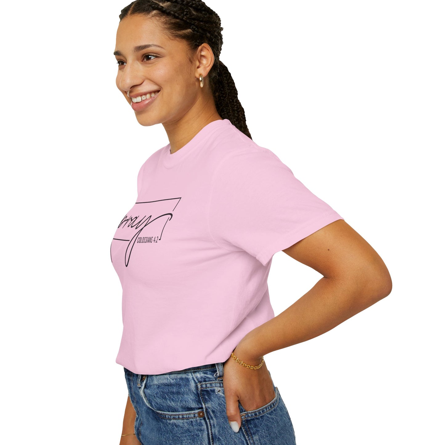Pray Unisex Garment-Dyed T-Shirt, Faith-based Tee, Inspirational Shirt, Gift for Believers, Casual Faith Wear