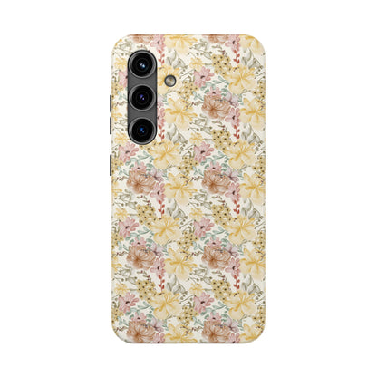 Floral Tough Phone Cases - Durable Protection, Stylish Accessories for Garden Lovers, Nature Enthusiasts, Birthdays, Holidays