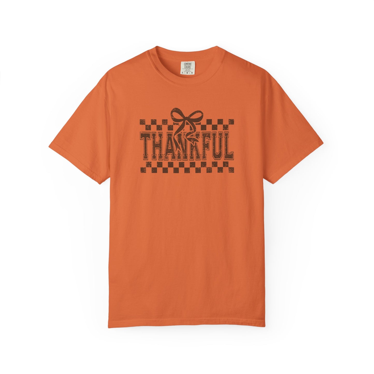 Thankful Unisex Garment-Dyed T-Shirt, Casual Fall Tee, Thanksgiving Gift, Cozy Everyday Wear, Autumn Fashion, Comfortable Tops