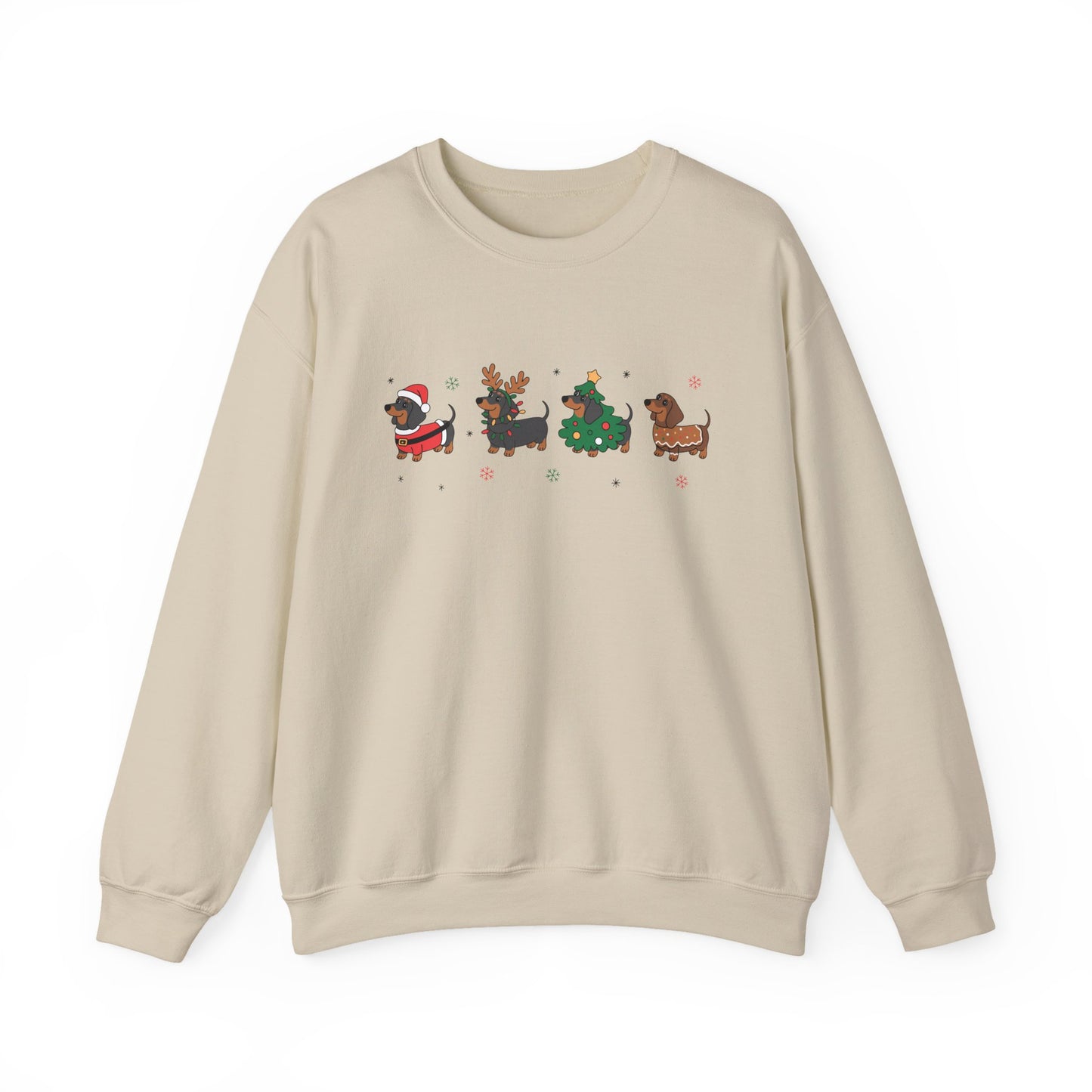 Festive Dog Christmas Crewneck Sweatshirt