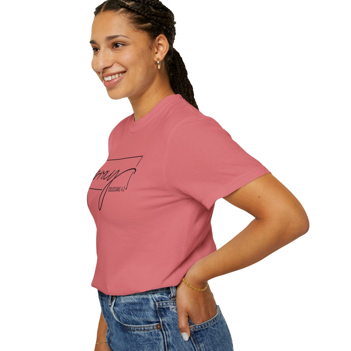 Pray Unisex Garment-Dyed T-Shirt, Faith-based Tee, Inspirational Shirt, Gift for Believers, Casual Faith Wear