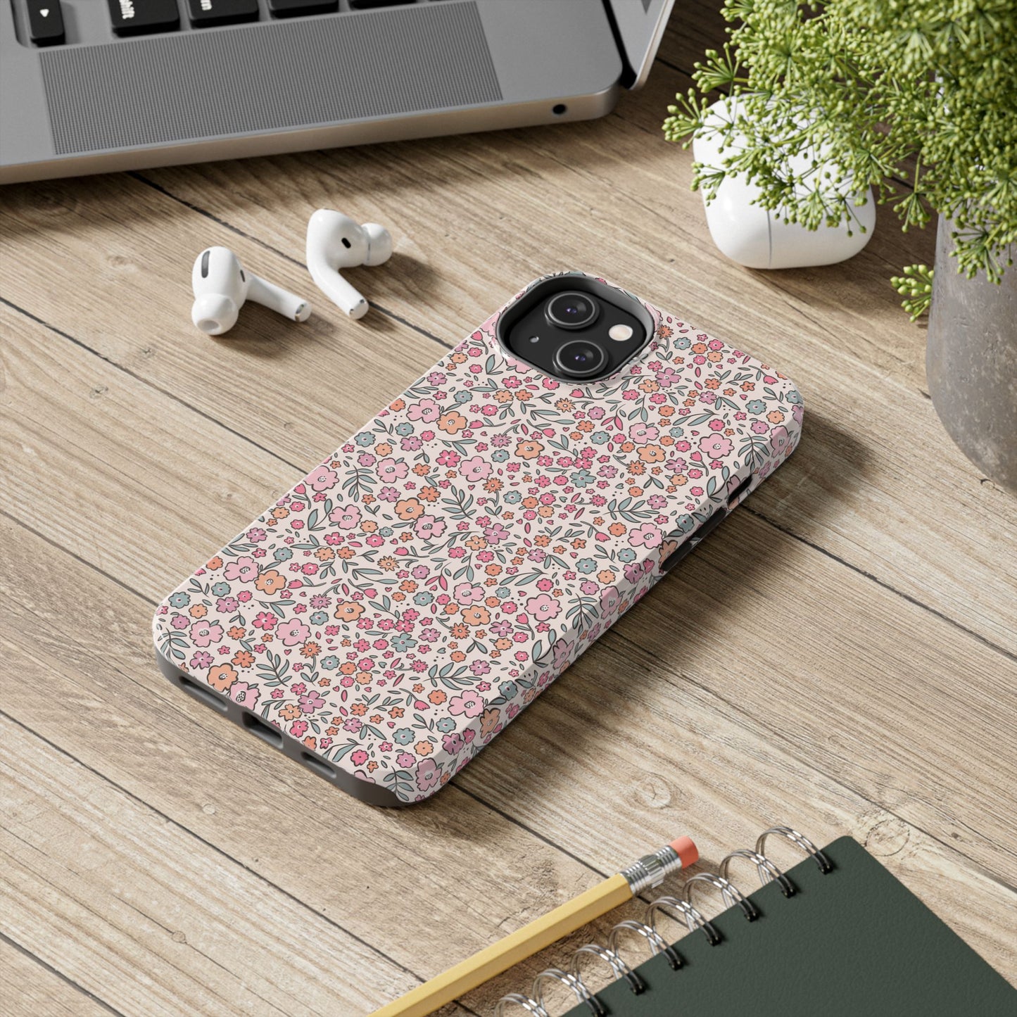 Floral Tough Phone Cases - Stylish Protection, Unique Gifts, Spring Decor, Flower Pattern, Durable Accessory