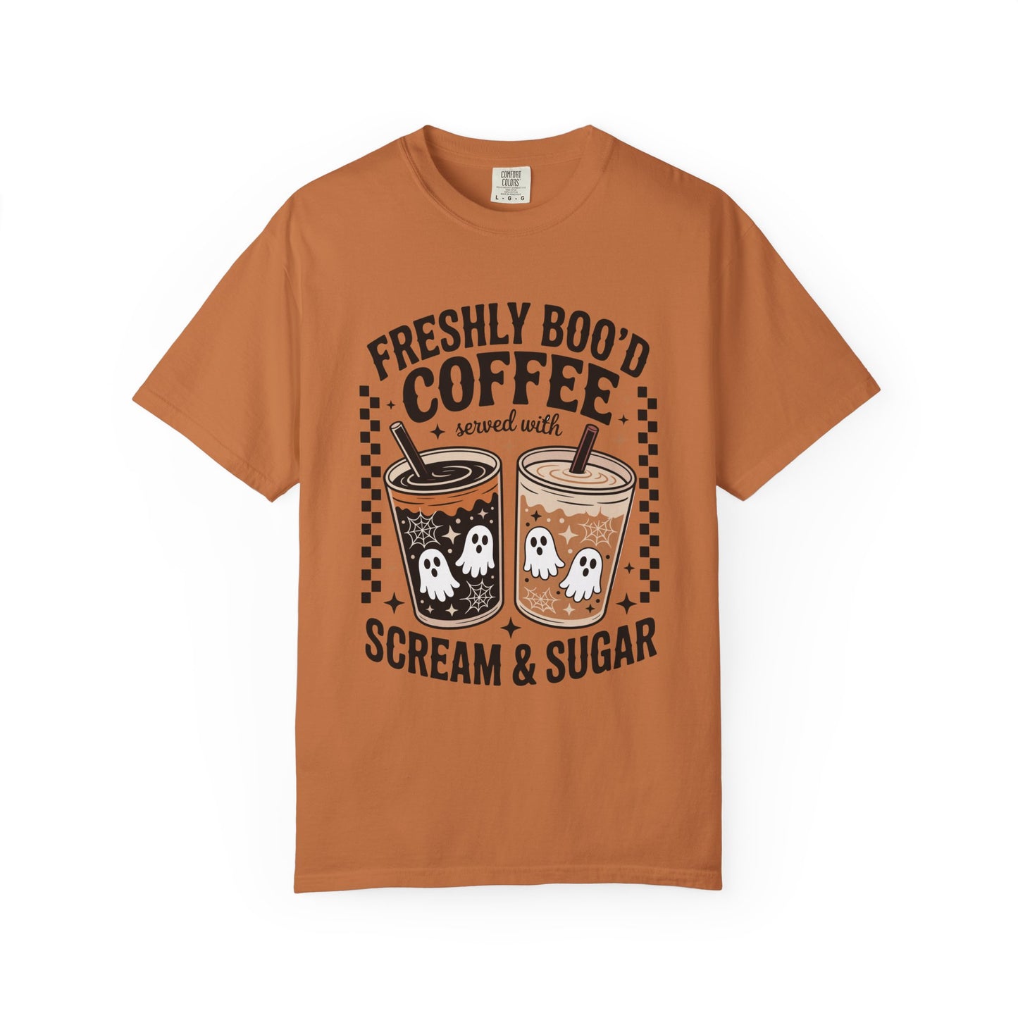 Coffee Themed Unisex T-Shirt - Freshly Boo'd Design for Halloween, Great for Fall, Gift for Coffee Lovers, Perfect for Casual Wear, [...]