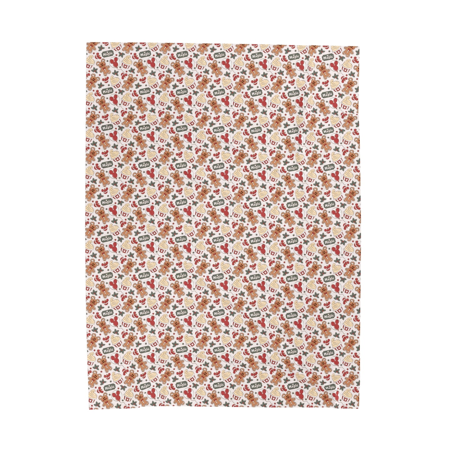 Plush Blanket - Gingerbread Christmas