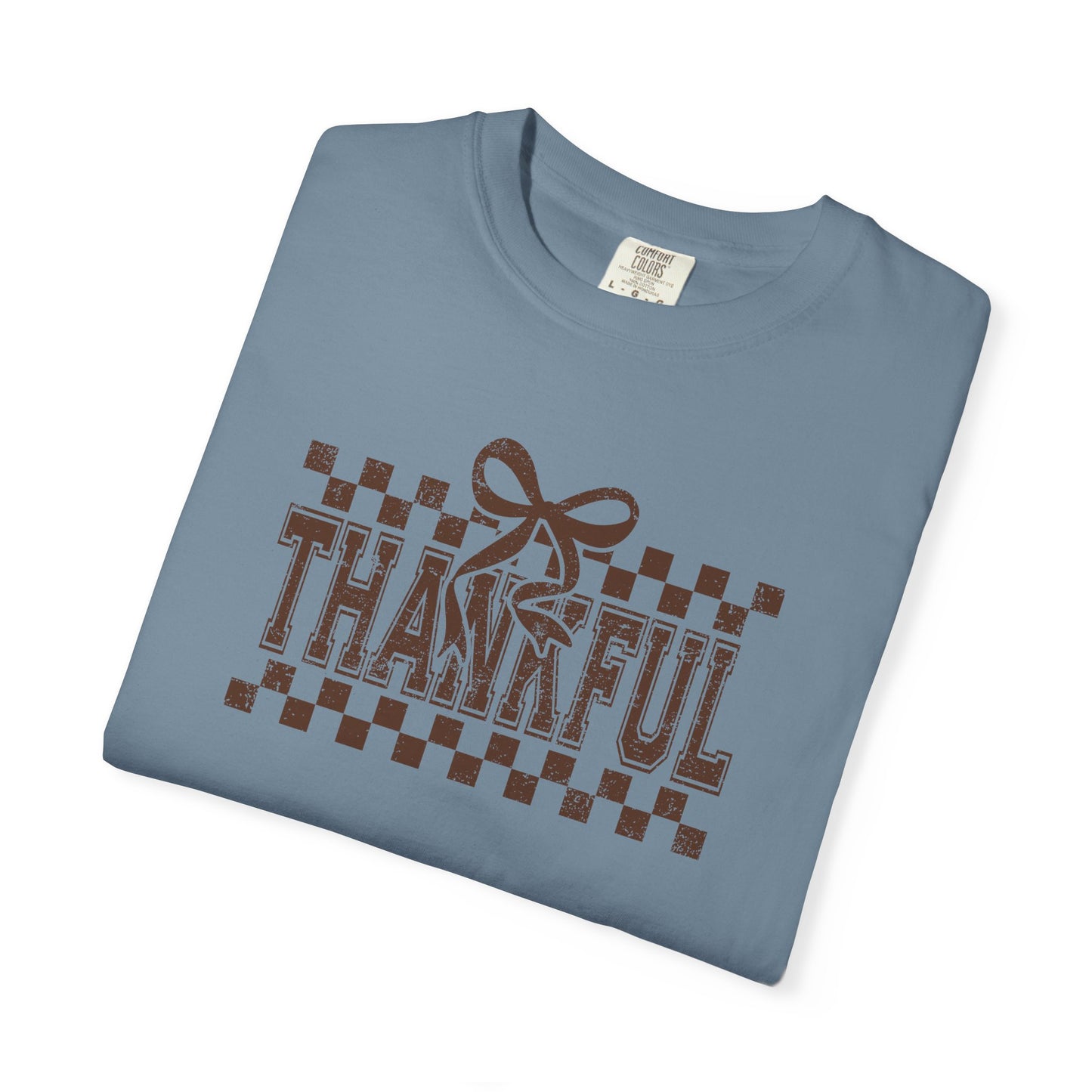 Thankful Unisex Garment-Dyed T-Shirt, Casual Fall Tee, Thanksgiving Gift, Cozy Everyday Wear, Autumn Fashion, Comfortable Tops