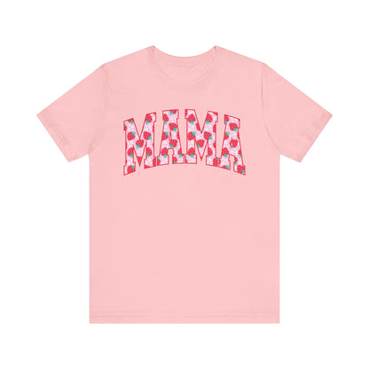 Mama Floral Print Unisex Jersey Tee - Perfect Gift for Moms