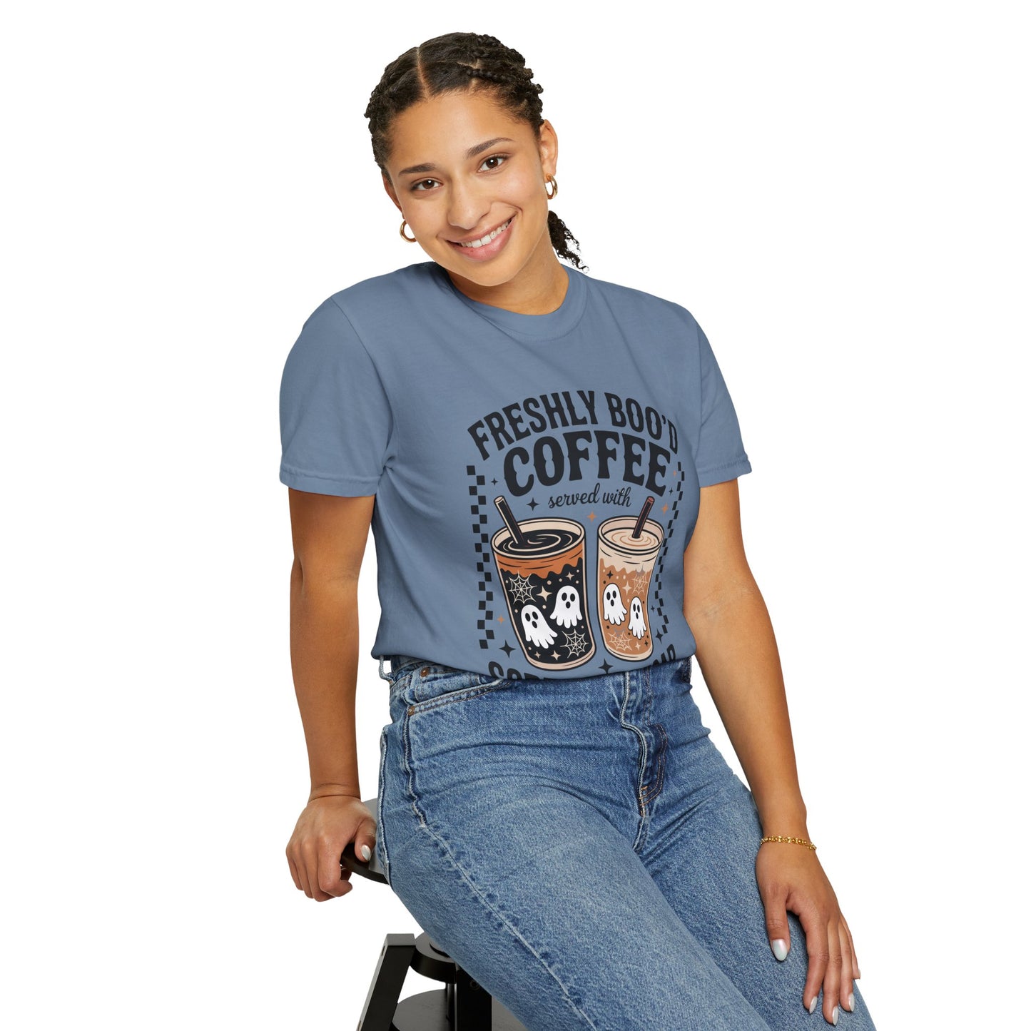 Coffee Themed Unisex T-Shirt - Freshly Boo'd Design for Halloween, Great for Fall, Gift for Coffee Lovers, Perfect for Casual Wear, [...]