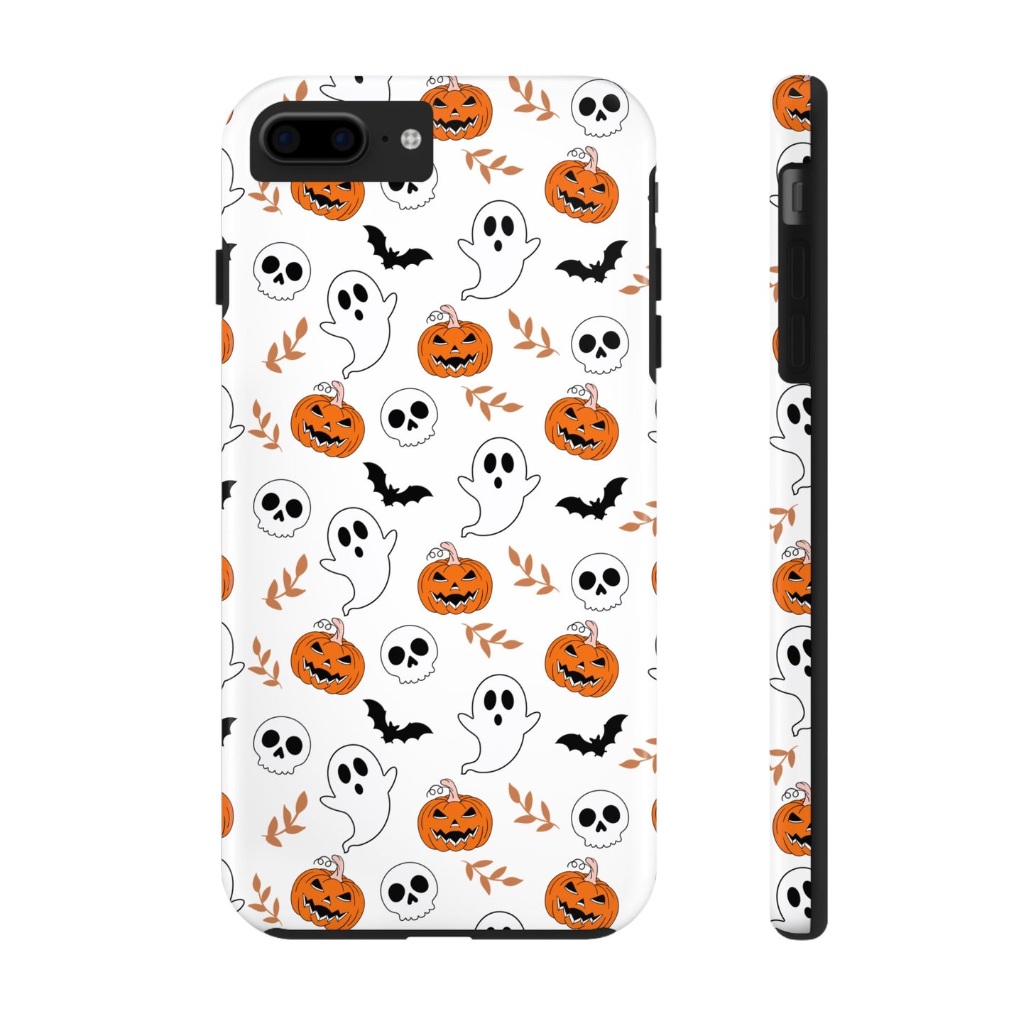 Halloween Themed Tough Phone Cases, Spooky Ghosts & Skulls, Perfect for Fall Decor, Unique Gift for Halloween Lovers, Fun Pumpkin Design