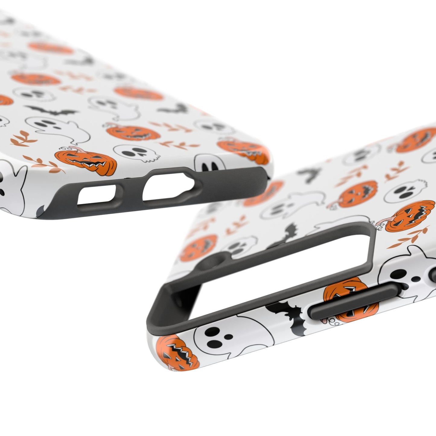 Halloween Themed Tough Phone Cases, Spooky Ghosts & Skulls, Perfect for Fall Decor, Unique Gift for Halloween Lovers, Fun Pumpkin Design
