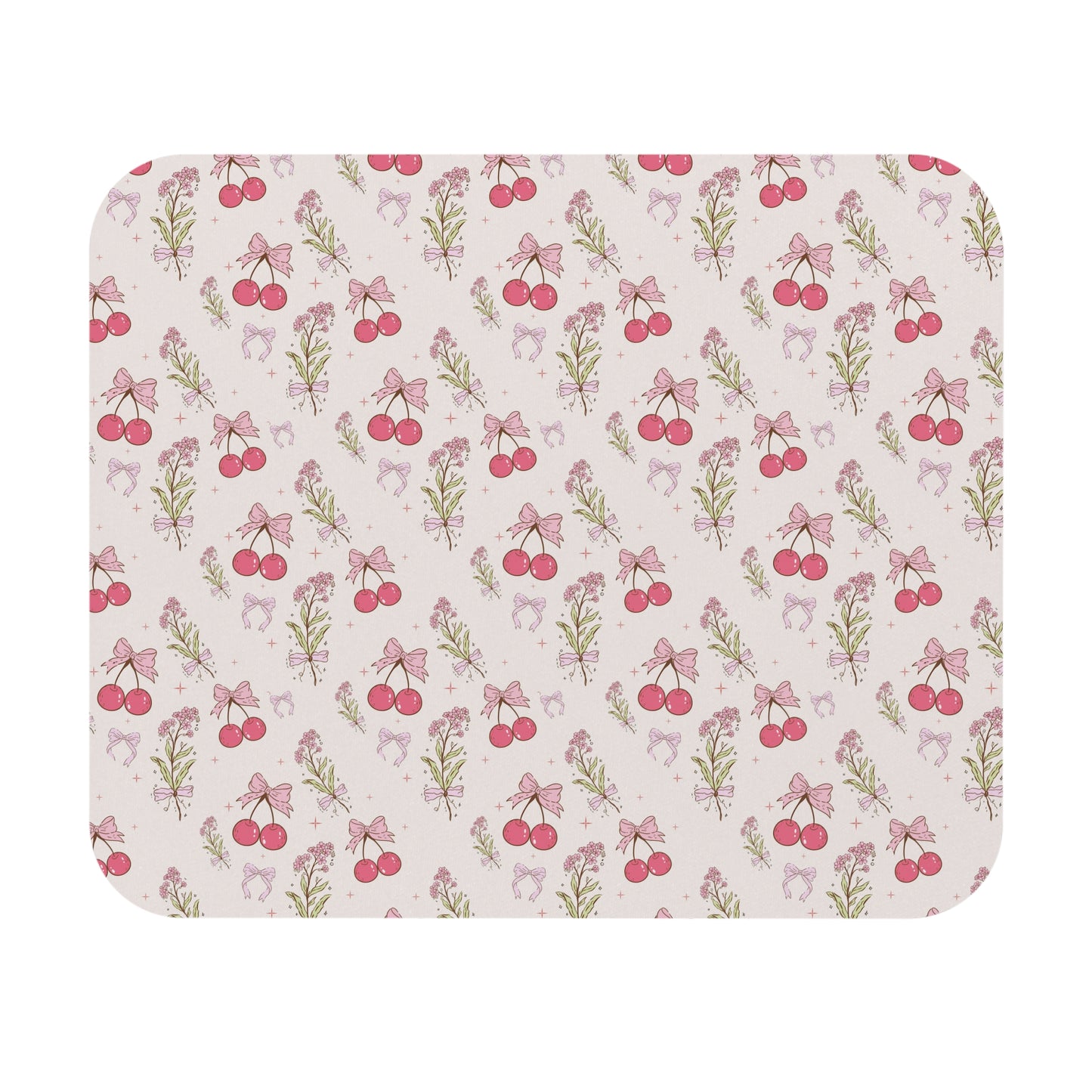 Charming Cherry Blossom Mouse Pad – Cute Floral Design for Home Office & Gifts