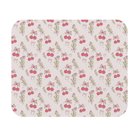 Charming Cherry Blossom Mouse Pad – Cute Floral Design for Home Office & Gifts