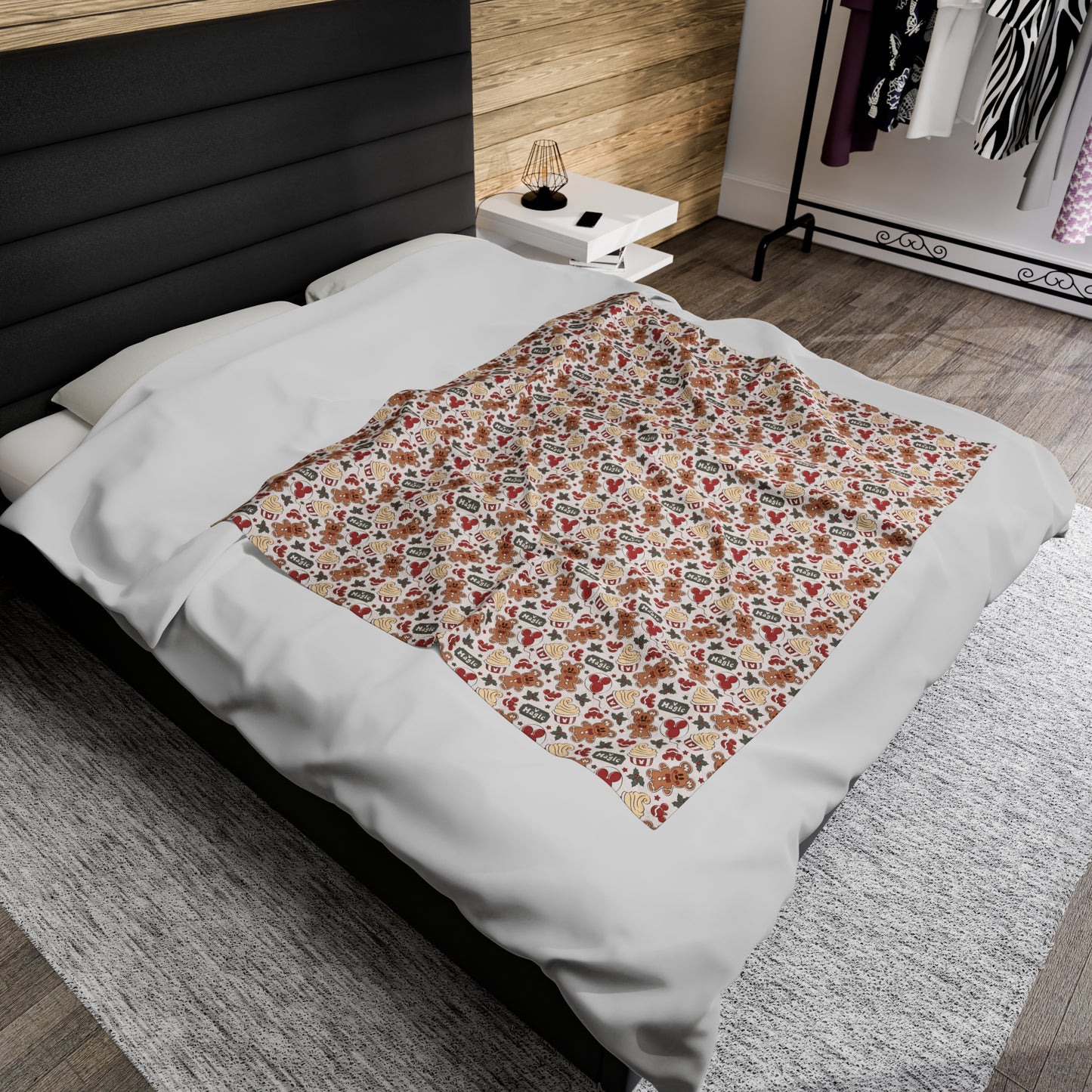 Plush Blanket - Gingerbread Christmas