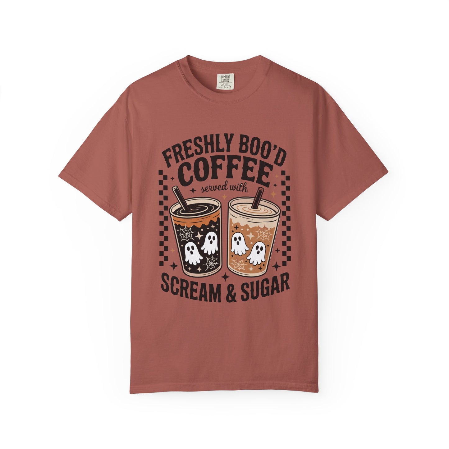 Coffee Themed Unisex T-Shirt - Freshly Boo'd Design for Halloween, Great for Fall, Gift for Coffee Lovers, Perfect for Casual Wear, [...]