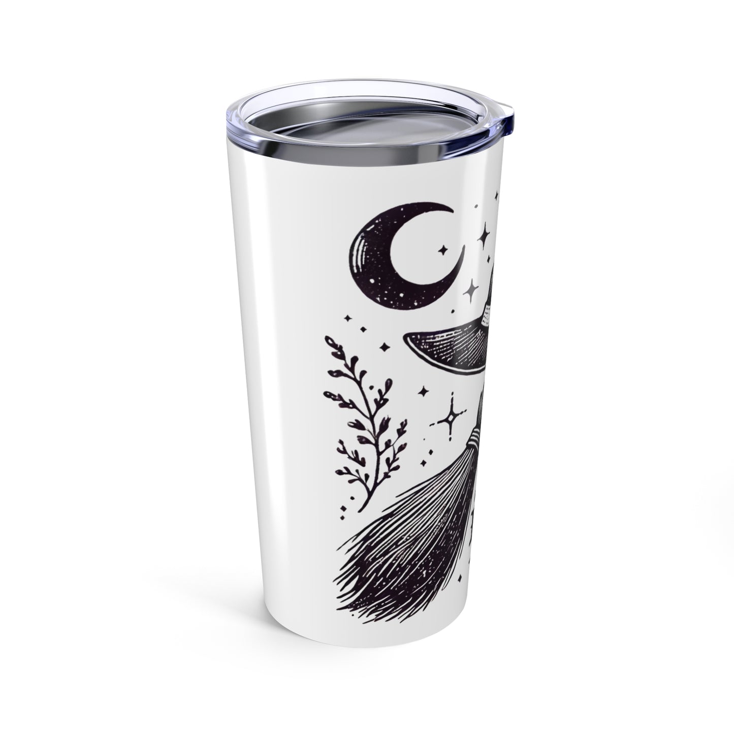 Salem Broom Co. Witchy 20oz Tumbler, Travel Mug, Halloween Gift, Witch Lover Cup, Spooky Drinkware, Fall Decor