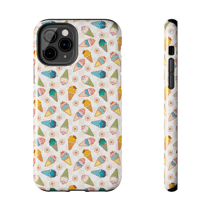 Princess Themed Colorful Ice Cream Tough Phone Cases - Fun, Giftable, Summer Vibe, Durable Protection for Your Device, Perfect for Food Lovers, Bright