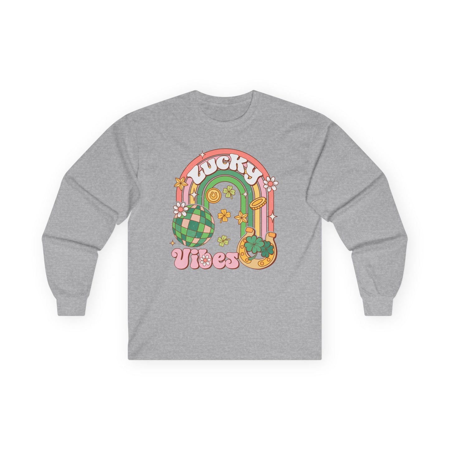 Long Sleeve Tee - Lucky Vibes St Patty's Day