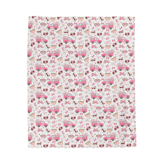 Plush Blanket - Cute Valentine's Blanket