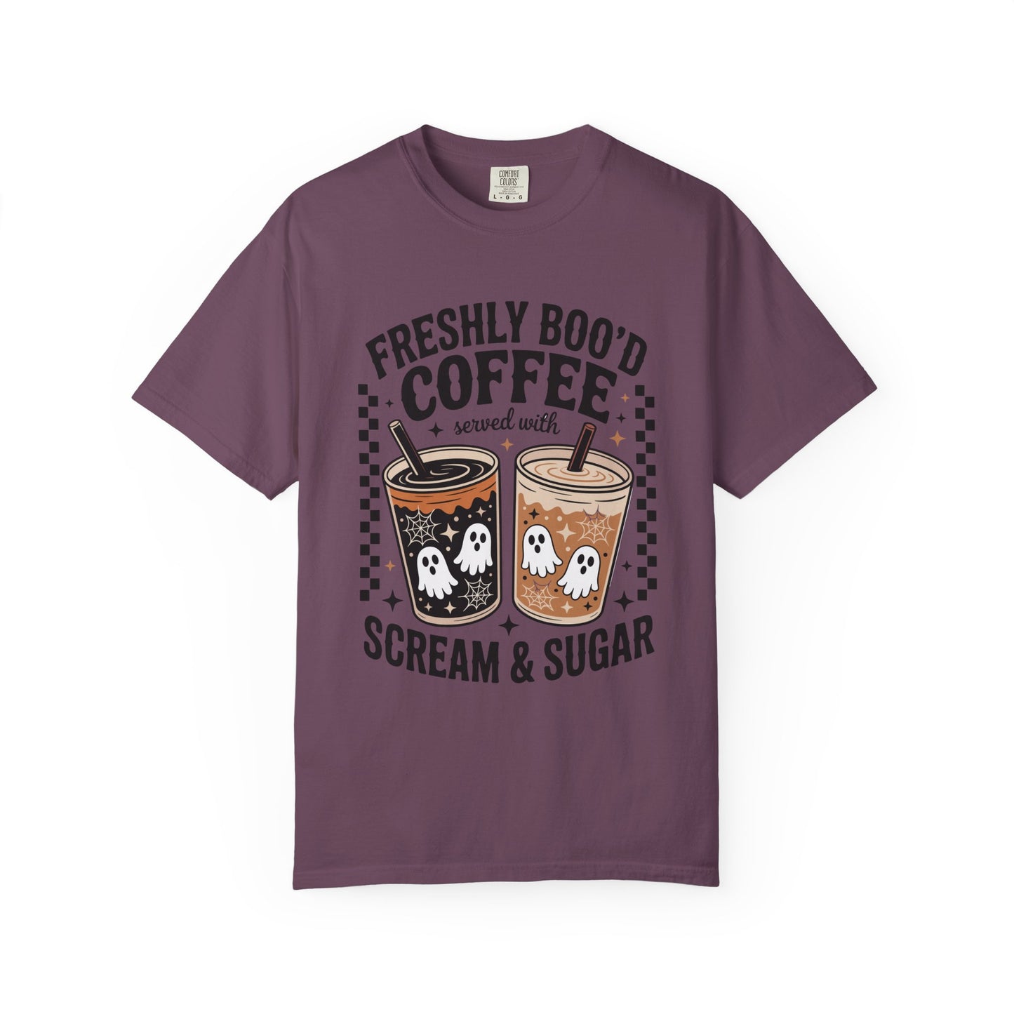 Coffee Themed Unisex T-Shirt - Freshly Boo'd Design for Halloween, Great for Fall, Gift for Coffee Lovers, Perfect for Casual Wear, [...]
