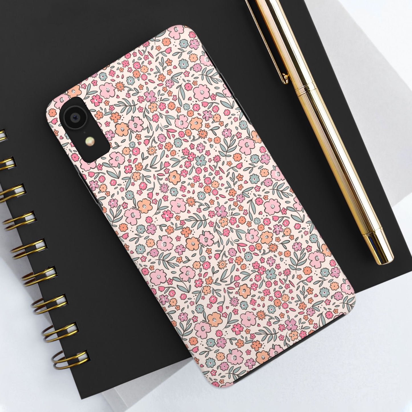 Floral Tough Phone Cases - Stylish Protection, Unique Gifts, Spring Decor, Flower Pattern, Durable Accessory