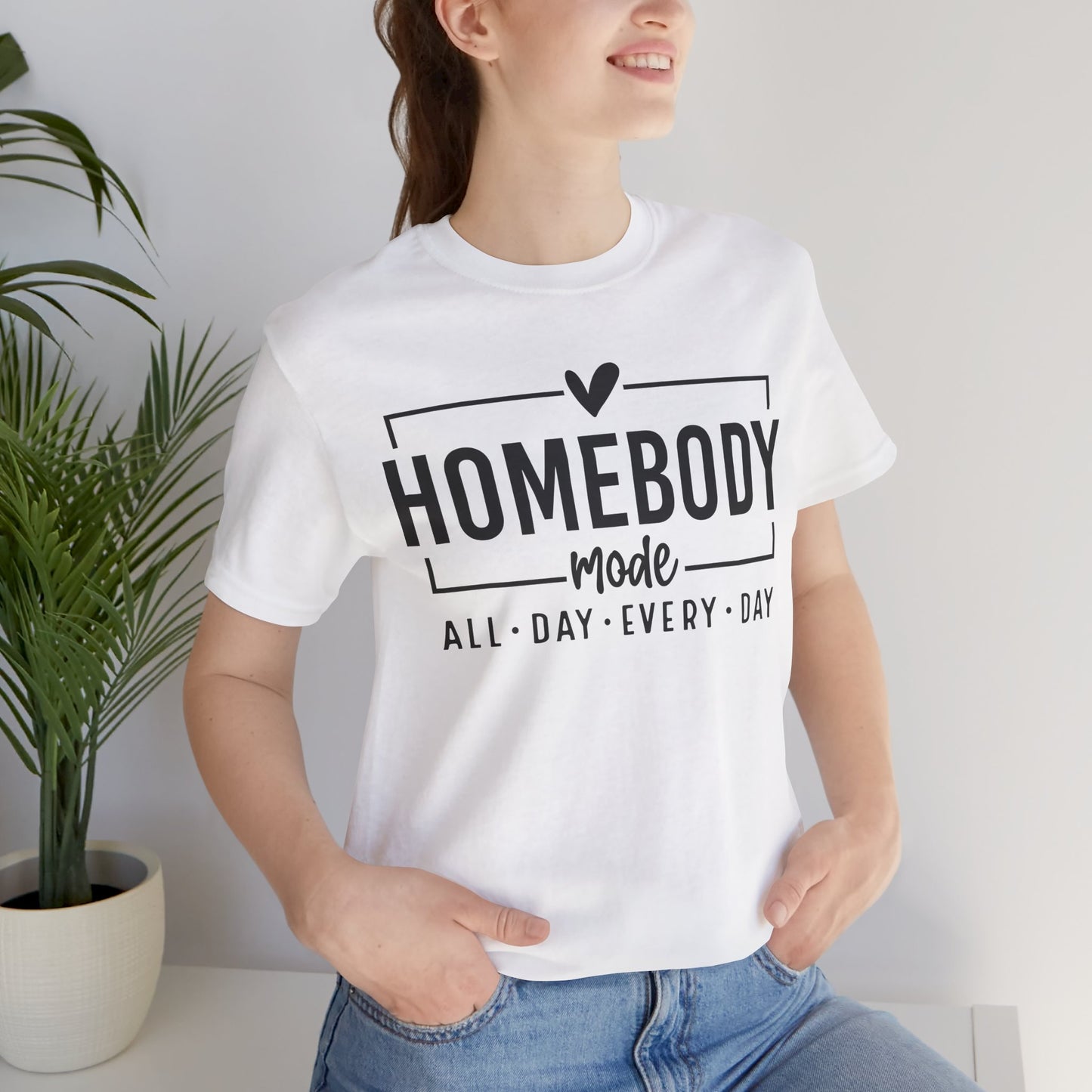 Homebody Mode Unisex Jersey Tee - Perfect for Cozy Days