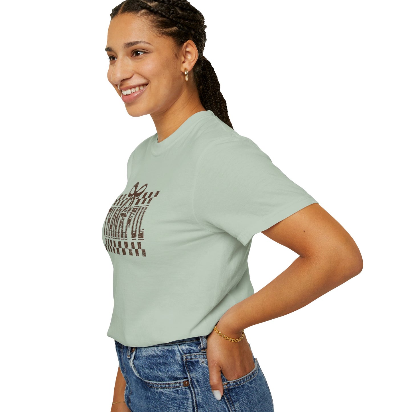 Thankful Unisex Garment-Dyed T-Shirt, Casual Fall Tee, Thanksgiving Gift, Cozy Everyday Wear, Autumn Fashion, Comfortable Tops