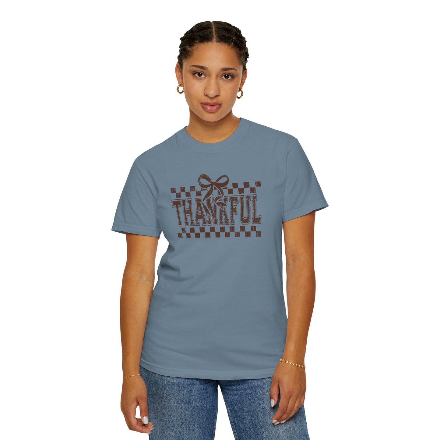 Thankful Unisex Garment-Dyed T-Shirt, Casual Fall Tee, Thanksgiving Gift, Cozy Everyday Wear, Autumn Fashion, Comfortable Tops