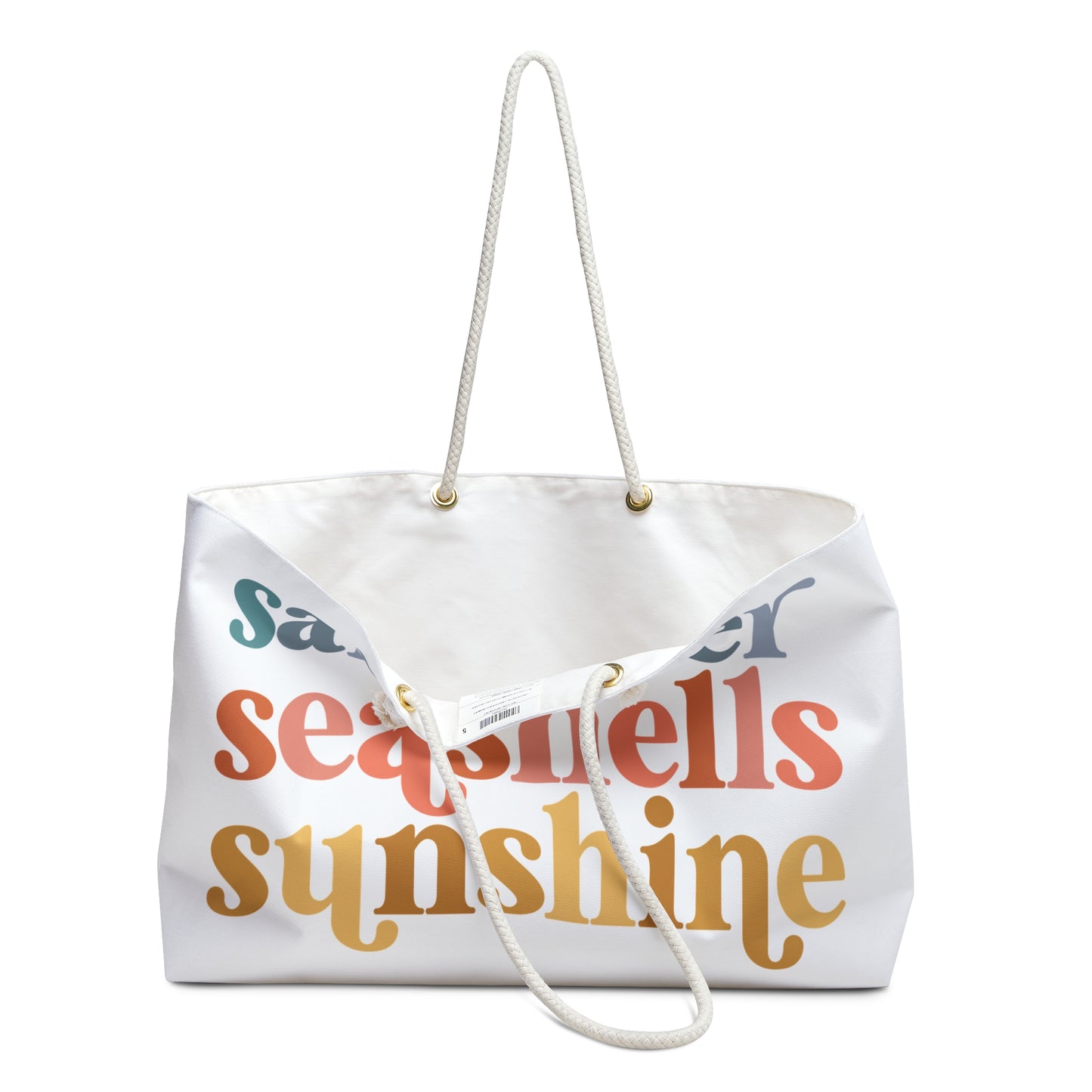 Saltwater Seashells Sunshine Weekender Bag - Perfect for Beach Trips & Getaways