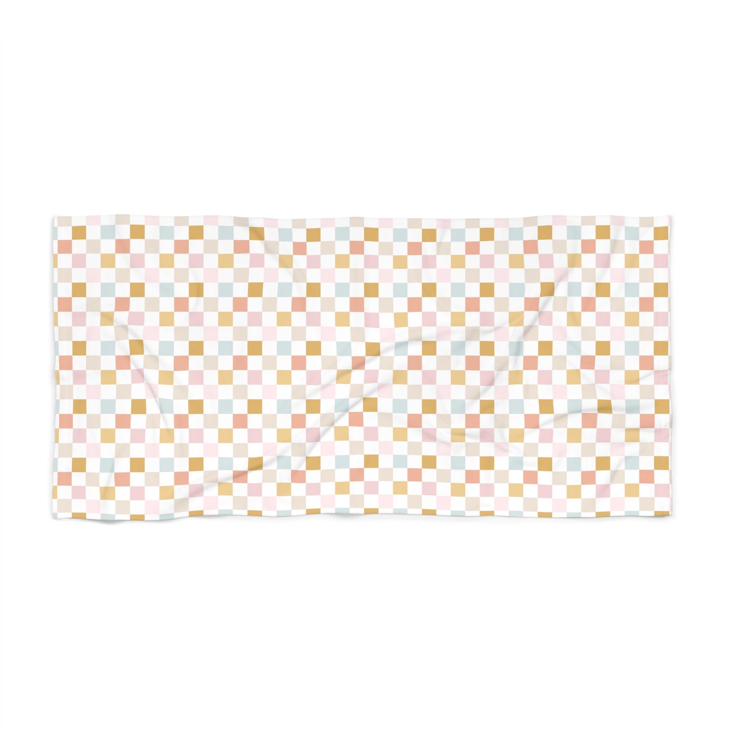 Muted Checker Beach Towel