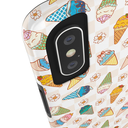 Princess Themed Colorful Ice Cream Tough Phone Cases - Fun, Giftable, Summer Vibe, Durable Protection for Your Device, Perfect for Food Lovers, Bright