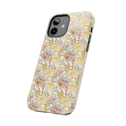 Floral Tough Phone Cases - Durable Protection, Stylish Accessories for Garden Lovers, Nature Enthusiasts, Birthdays, Holidays