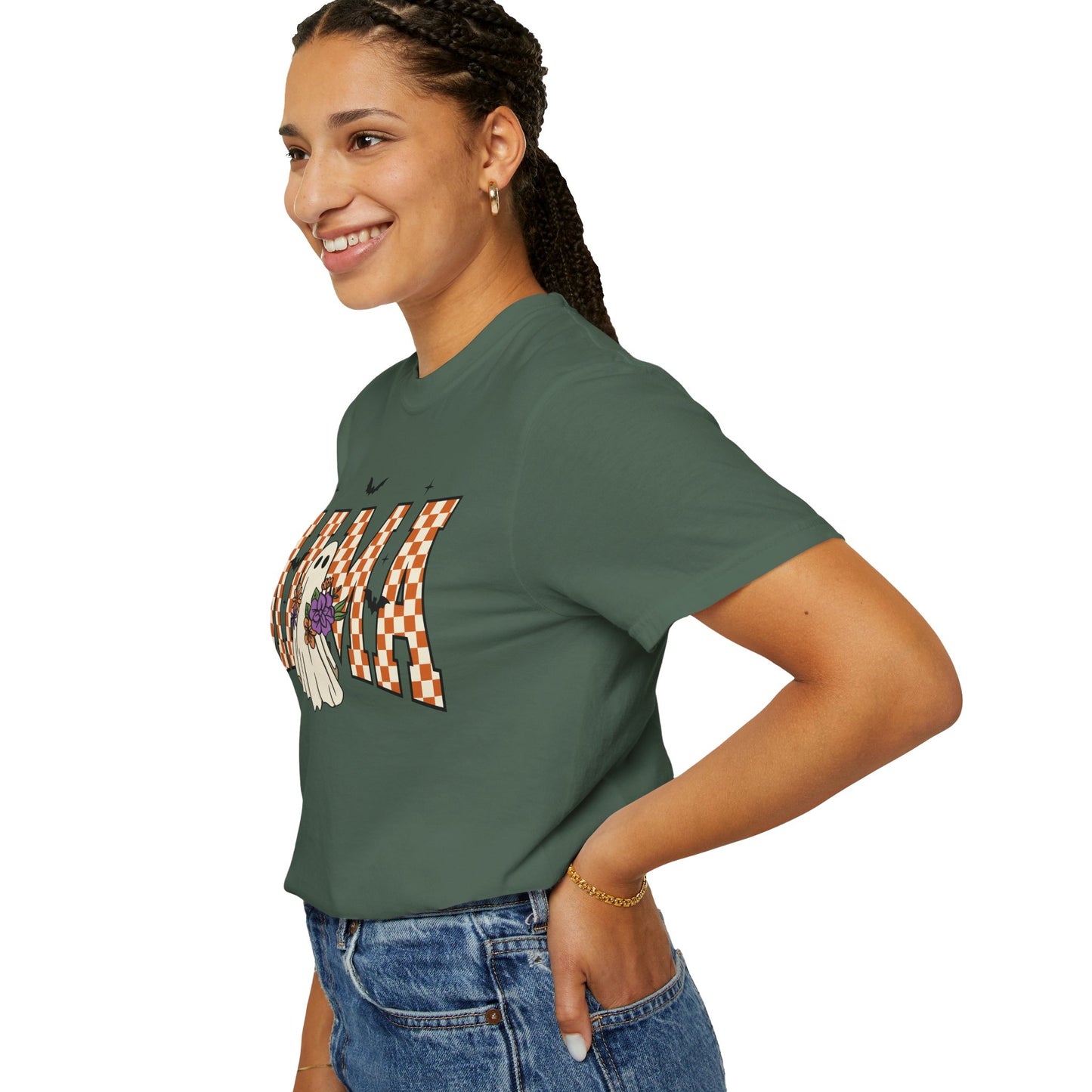 Ghostly Mama T-shirt, Spooky Mama Shirt, Halloween Tee, Gift for Mom, Fall Fashion, Unisex Graphic Tee
