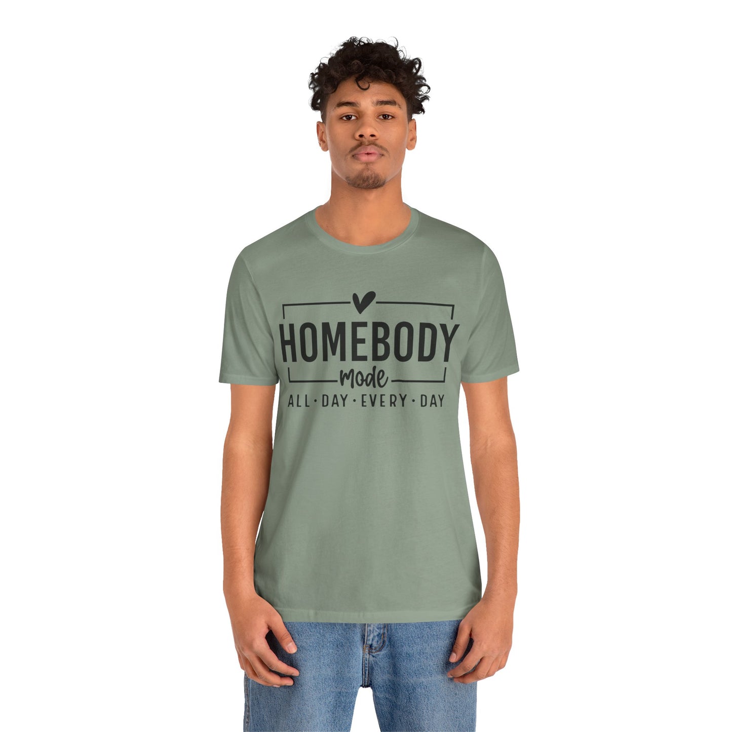 Homebody Mode Unisex Jersey Tee - Perfect for Cozy Days