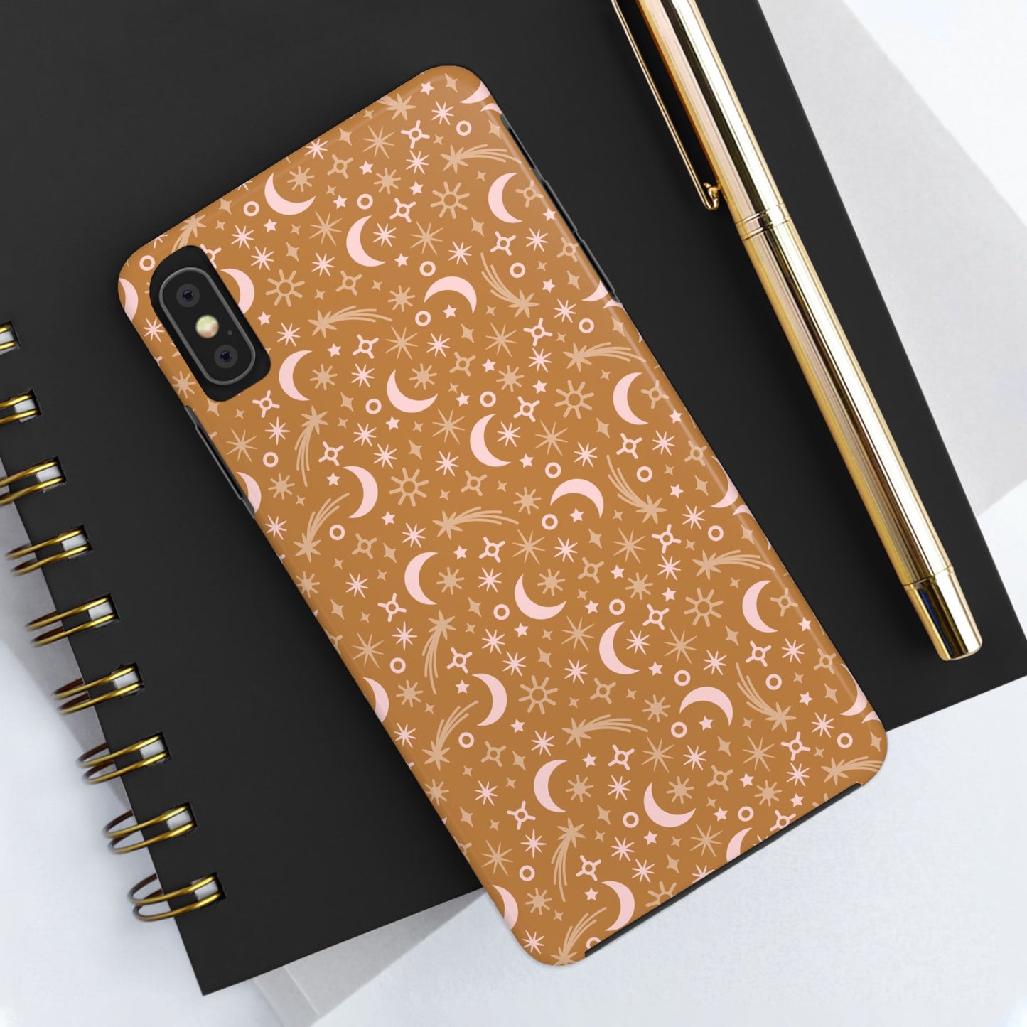 Celestial Tough Phone Cases - Starry Night, Astrology, Boho Chic, Gift for Her, Moon Phase Design