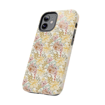 Floral Tough Phone Cases - Durable Protection, Stylish Accessories for Garden Lovers, Nature Enthusiasts, Birthdays, Holidays