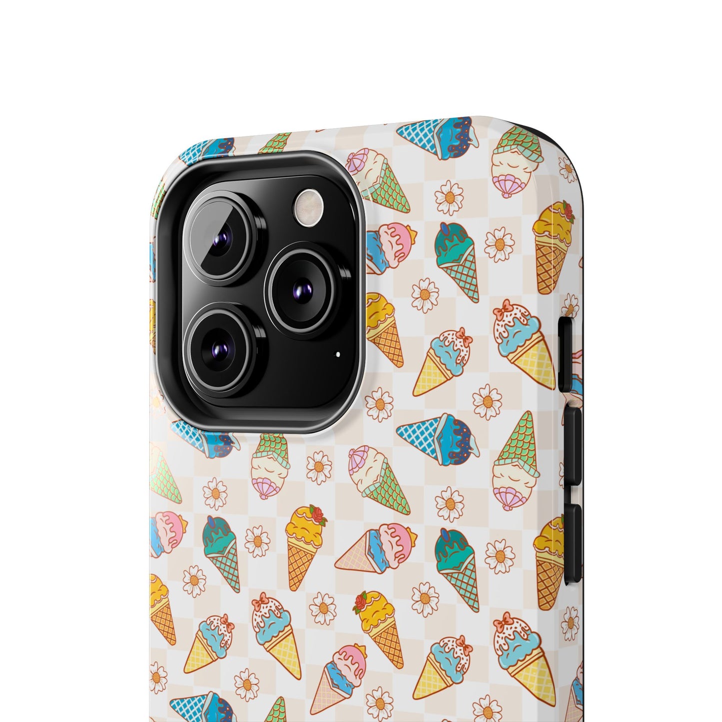 Princess Themed Colorful Ice Cream Tough Phone Cases - Fun, Giftable, Summer Vibe, Durable Protection for Your Device, Perfect for Food Lovers, Bright