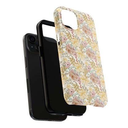 Floral Tough Phone Cases - Durable Protection, Stylish Accessories for Garden Lovers, Nature Enthusiasts, Birthdays, Holidays