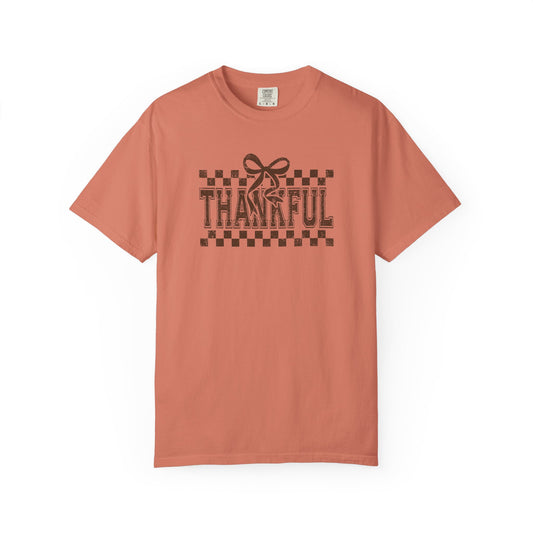 Thankful Unisex Garment-Dyed T-Shirt, Casual Fall Tee, Thanksgiving Gift, Cozy Everyday Wear, Autumn Fashion, Comfortable Tops
