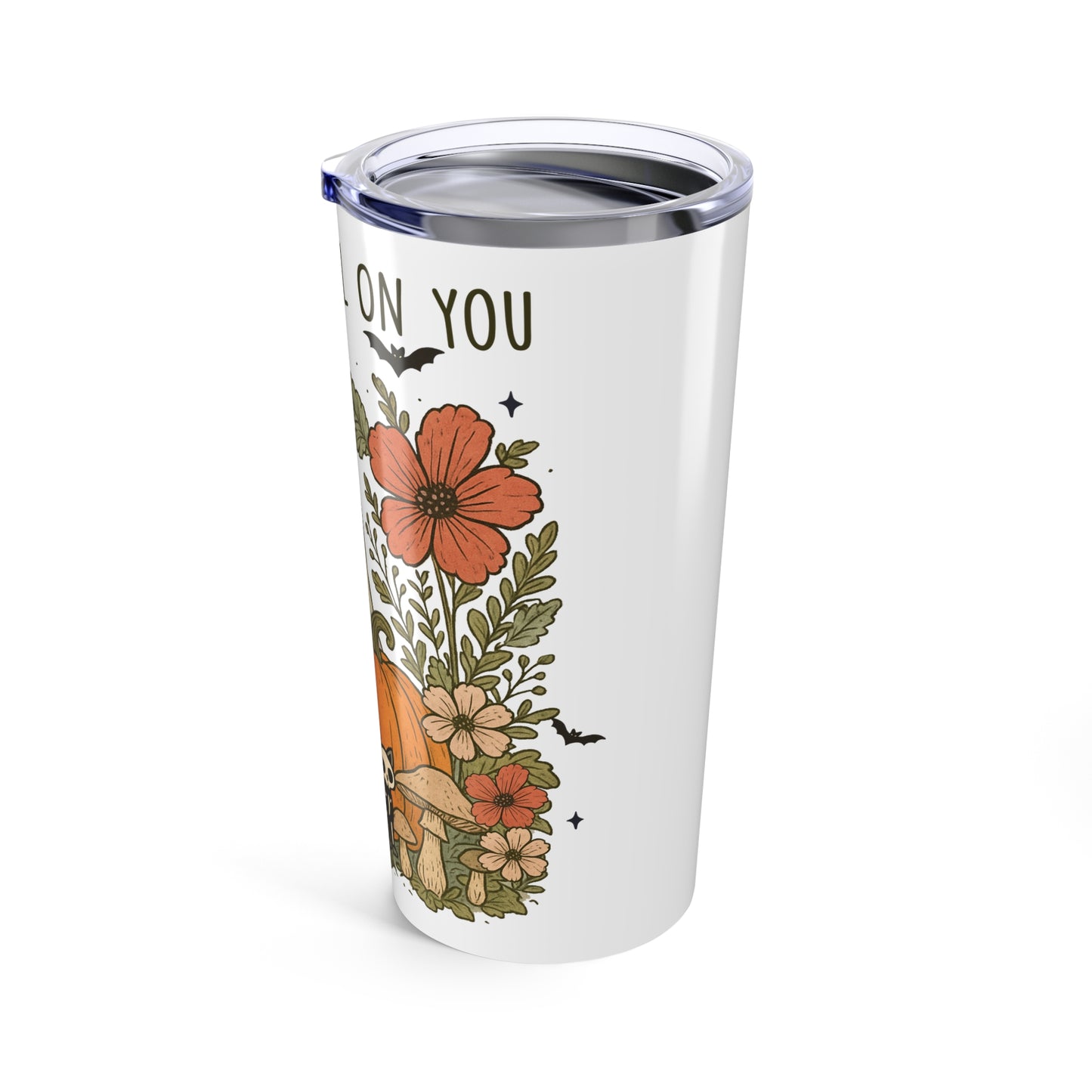 Halloween Spirit Tumbler - 20oz Magical Drinkware, Fall Vibes Travel Mug, Ghost Tumblers for Spooky Season, Gift for Witch Lovers