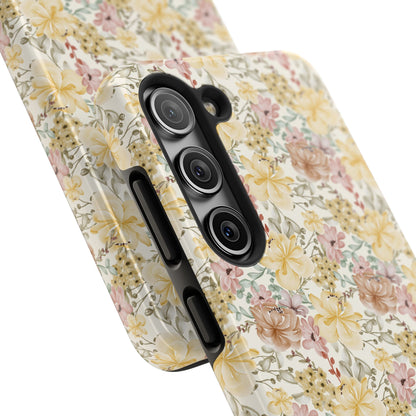 Floral Tough Phone Cases - Durable Protection, Stylish Accessories for Garden Lovers, Nature Enthusiasts, Birthdays, Holidays