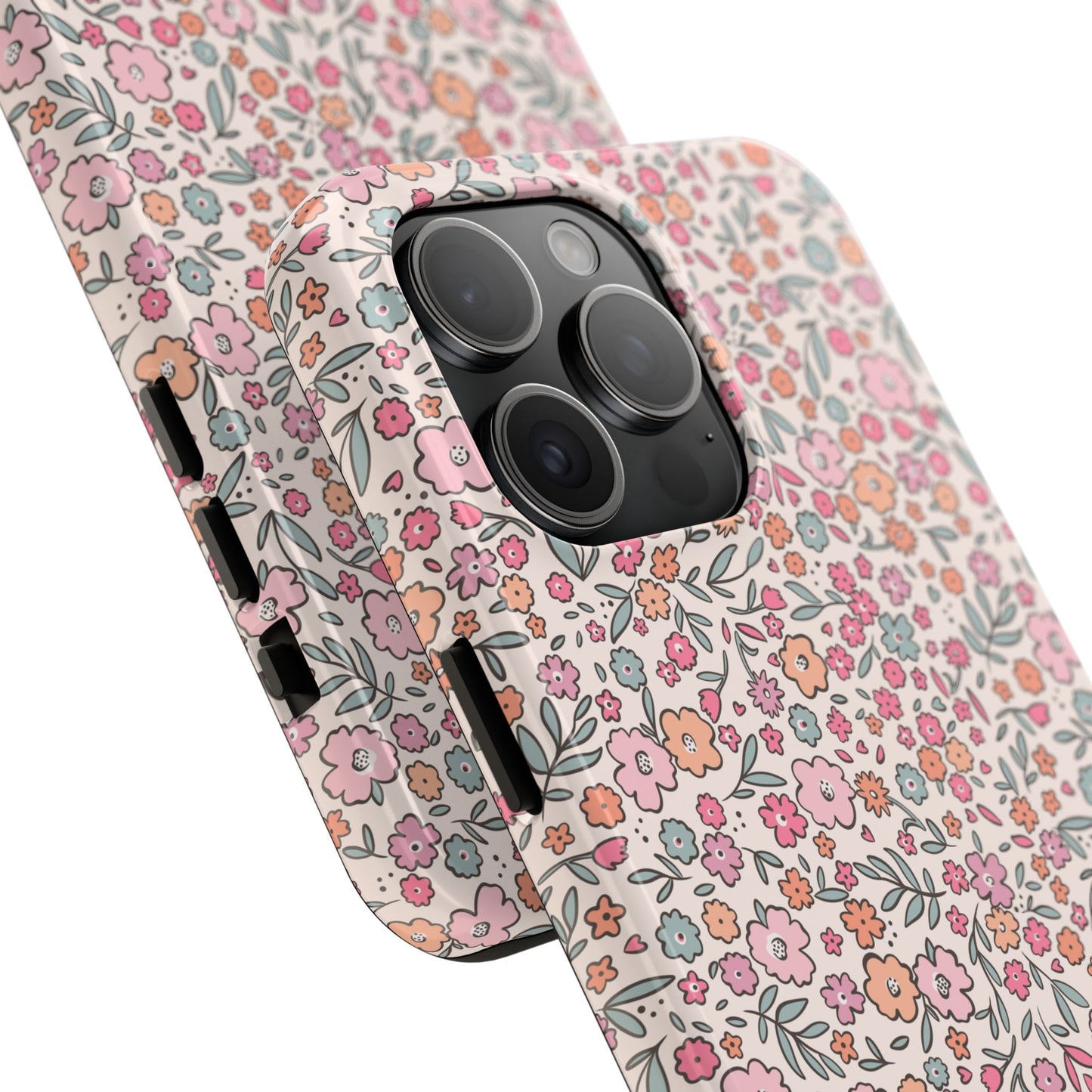 Floral Tough Phone Cases - Stylish Protection, Unique Gifts, Spring Decor, Flower Pattern, Durable Accessory