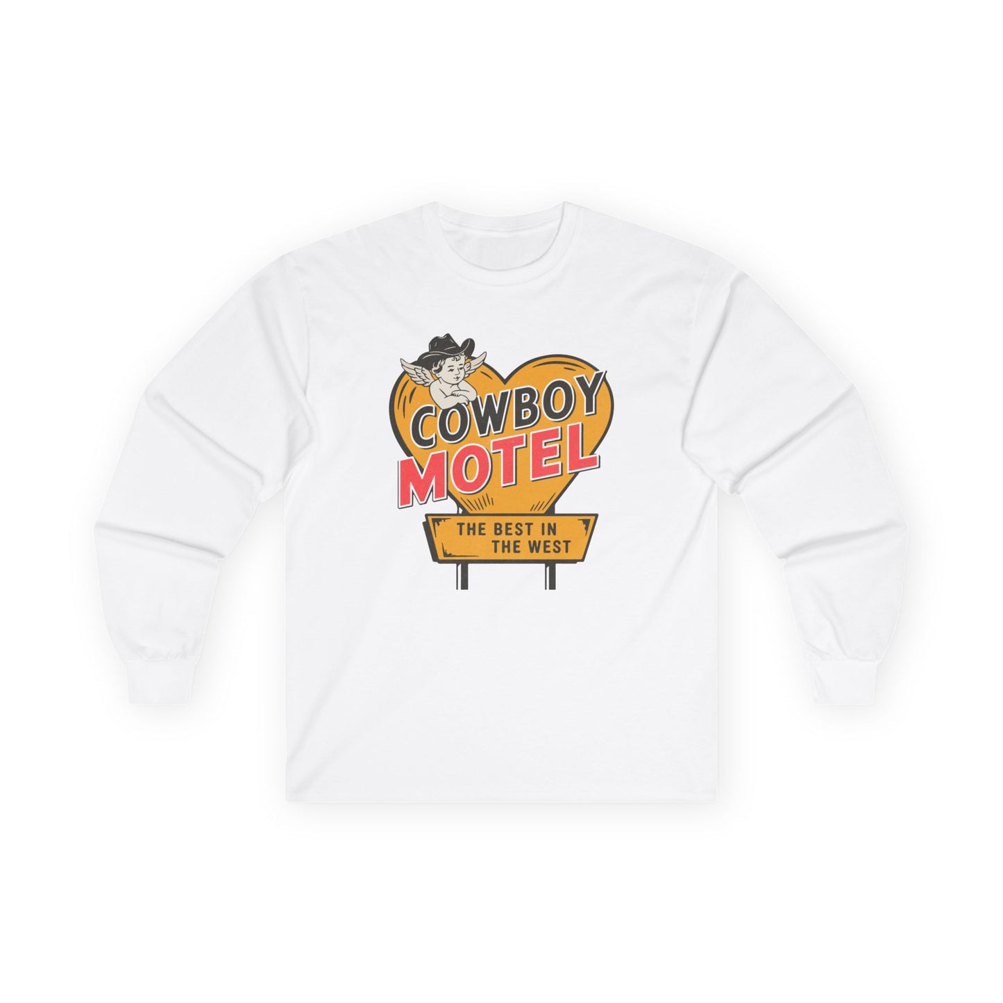 Unisex Long Sleeve Tee - Cowboy Motel Design