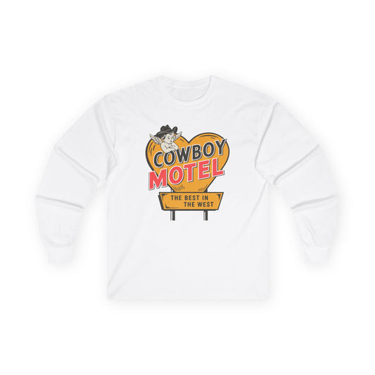 Unisex Long Sleeve Tee - Cowboy Motel Design