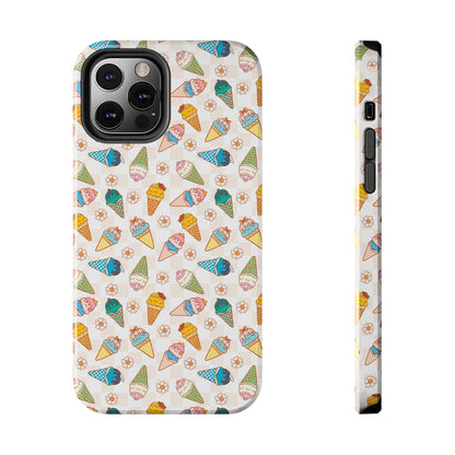 Princess Themed Colorful Ice Cream Tough Phone Cases - Fun, Giftable, Summer Vibe, Durable Protection for Your Device, Perfect for Food Lovers, Bright