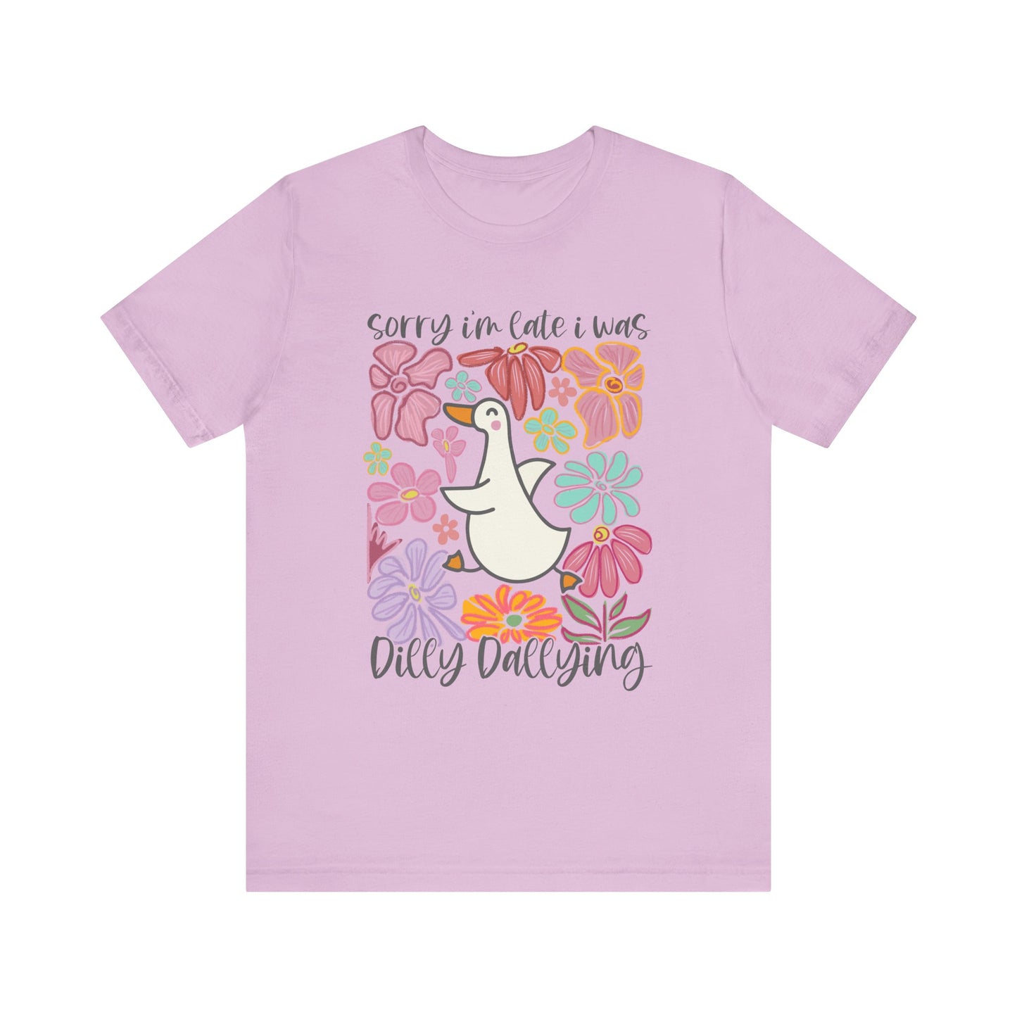 Floral Apology Tee - Unisex Jersey Short Sleeve T-Shirt with Playful Design