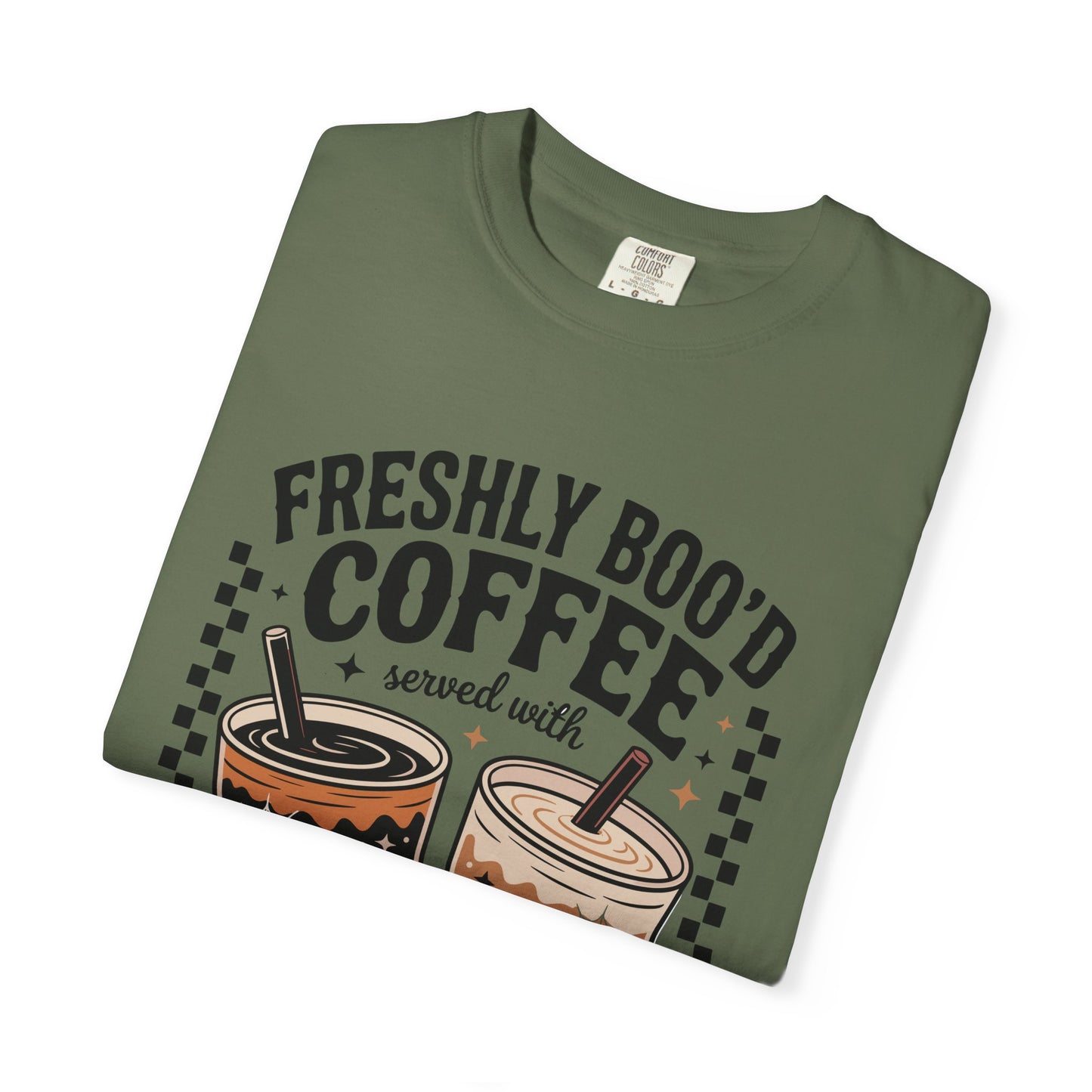 Coffee Themed Unisex T-Shirt - Freshly Boo'd Design for Halloween, Great for Fall, Gift for Coffee Lovers, Perfect for Casual Wear, [...]