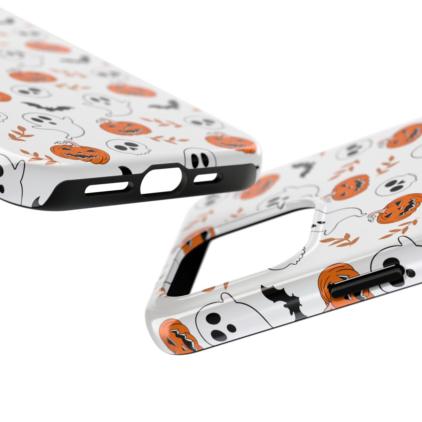 Halloween Themed Tough Phone Cases, Spooky Ghosts & Skulls, Perfect for Fall Decor, Unique Gift for Halloween Lovers, Fun Pumpkin Design